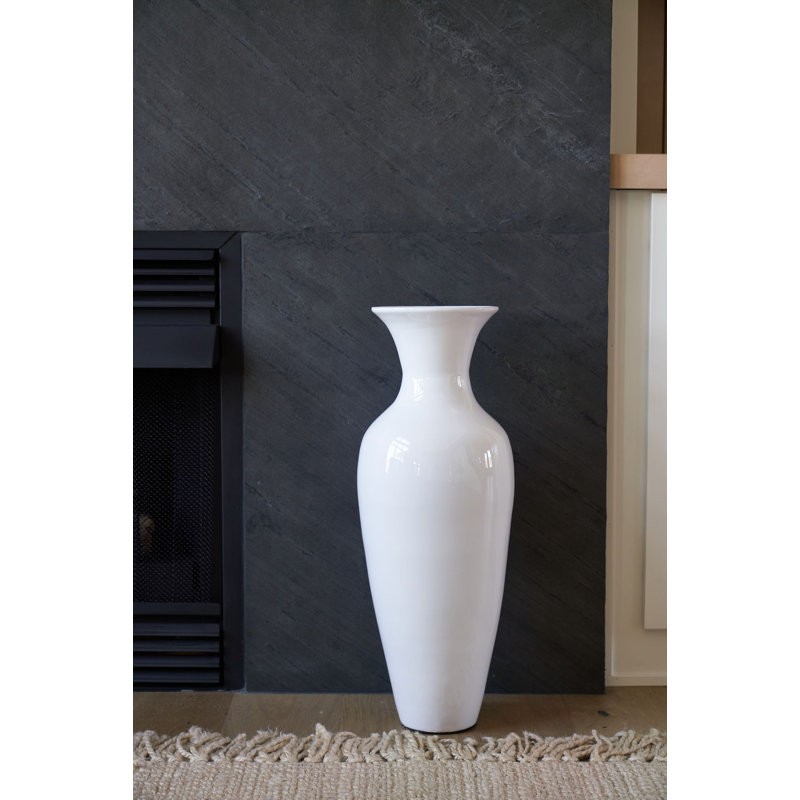 Red Barrel Studio® Kalb Wood Floor Vase & Reviews Wayfair